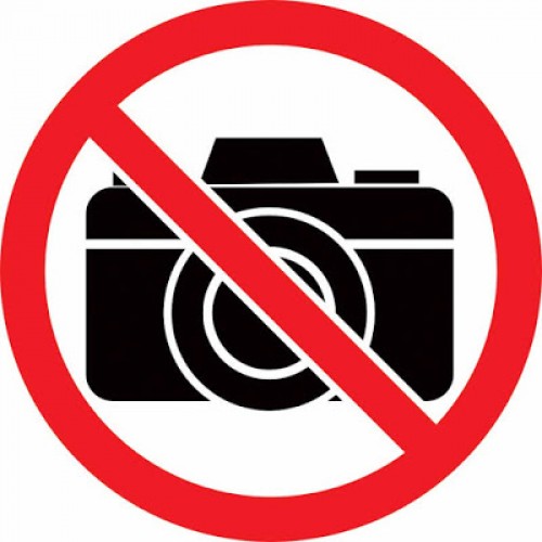 Знак P40 Фото и видео съемка запрещена 10х10 