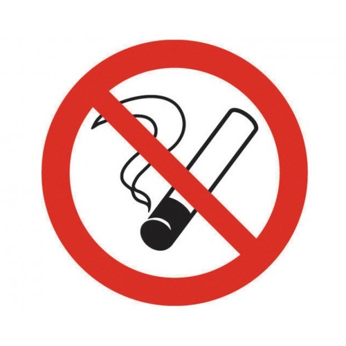 Знак P01 Запрещается курить 10х10 